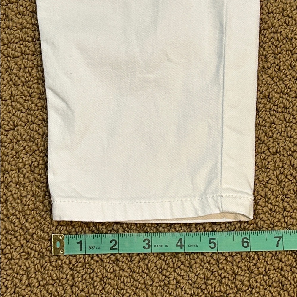 Maje Poesie High Rise Slim Tapered Leg White Jeans size 30 - Picture 16 of 16